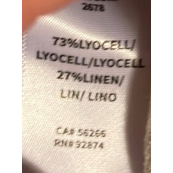 Splendid Campsite Linen Blend Butter Soft Side Pockets 2-tone Drawstring Shorts - Picture 11 of 11